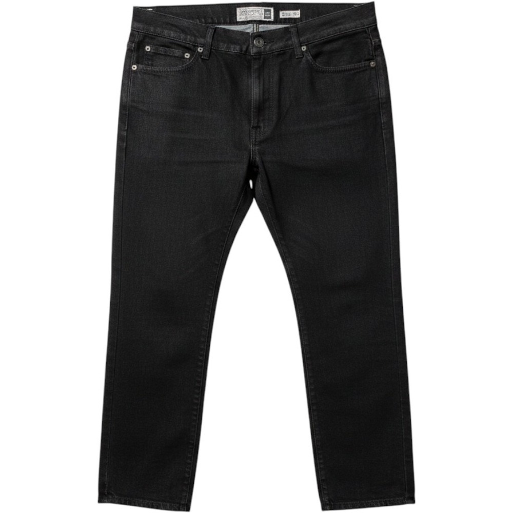 Recycled Blues Mens Slim Fit Jeans Dark Wash Black Denim 34x30 RN120382